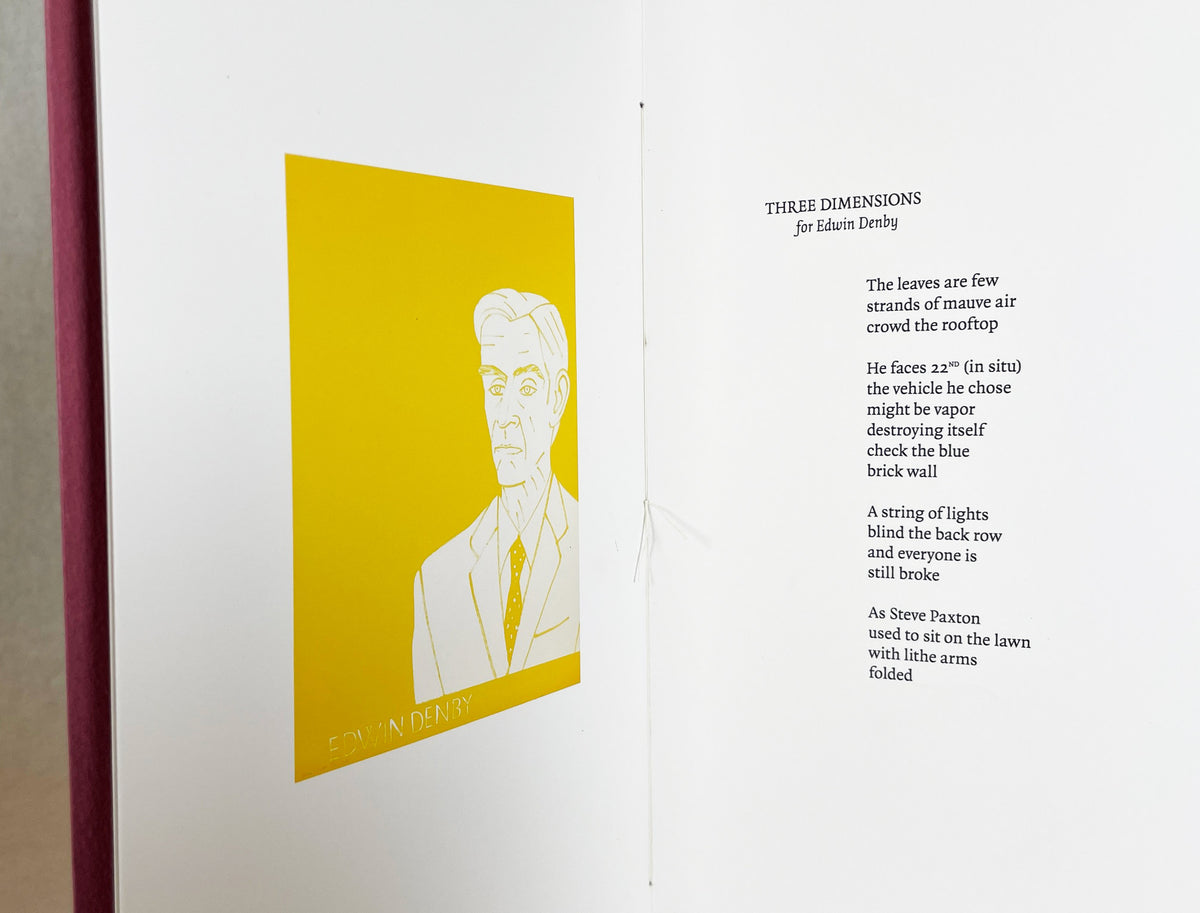 Cedar Sigo & Anne Waldman. Portrait by Alex Katz : Three Dimensions for Edwin Denby
