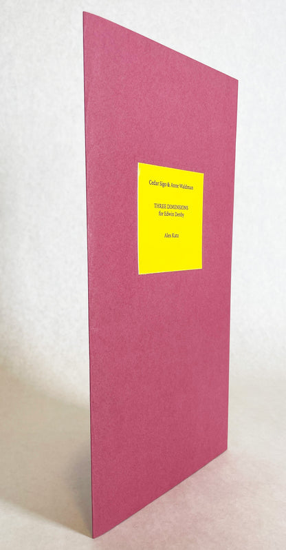 Cedar Sigo & Anne Waldman. Portrait by Alex Katz : Three Dimensions for Edwin Denby