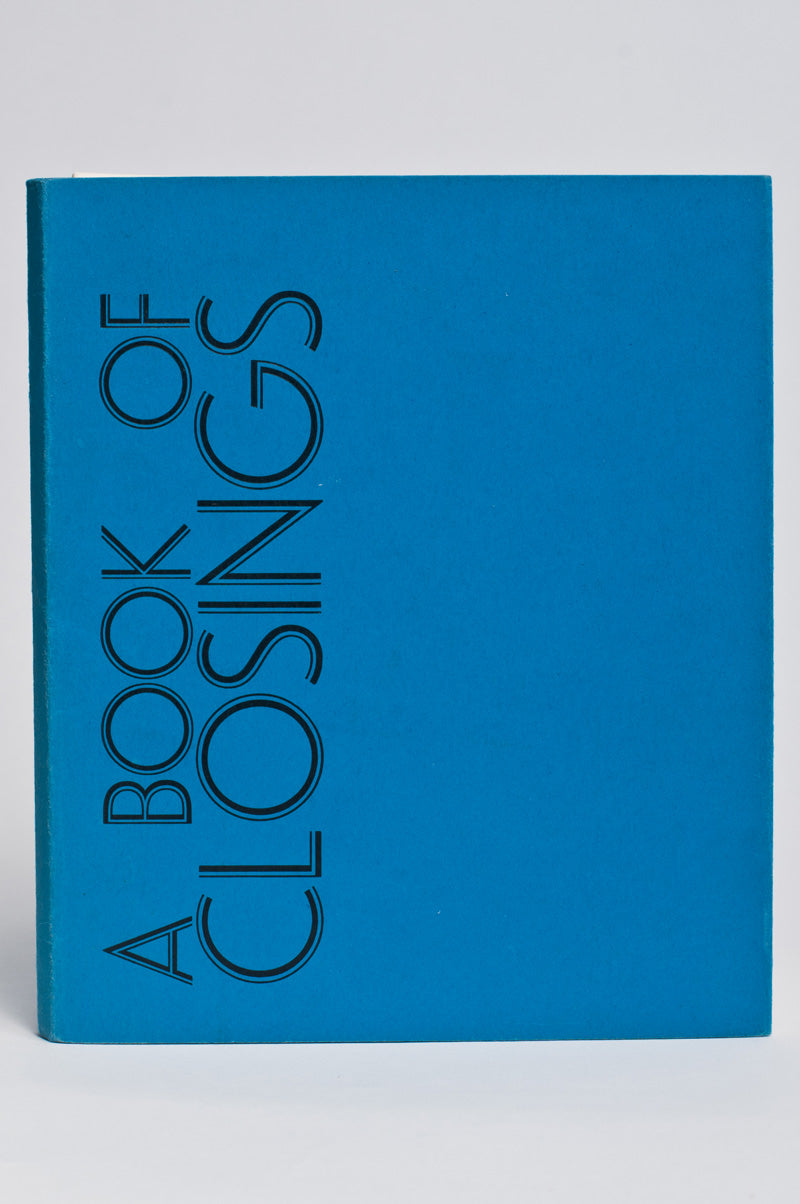 Kyle Schlesinger : A Book of Closings