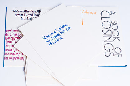 Kyle Schlesinger : A Book of Closings