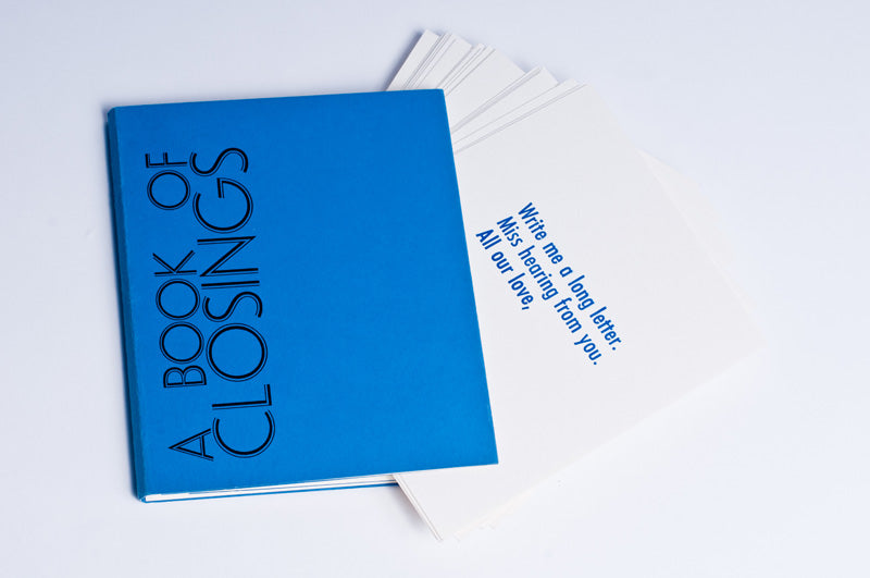 Kyle Schlesinger : A Book of Closings