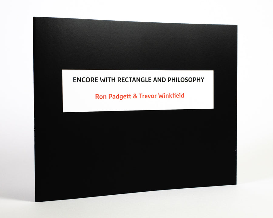 Ron Padgett & Trevor Winkfield : Encore with Rectangle and Philosophy